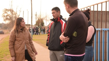 La Cámpora Junín realizó una jornada barrial en apoyo a Cristina