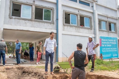 Etapa final del nuevo CAPS 12 de Junín y la Secretaría de Salud