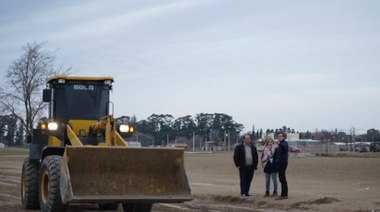 Comienzan los trabajos para el futuro asfalto en el Parque Lineal de la Ampliación Urbana
