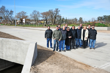 Inauguraron la reconstrucción del puente en avenida Lisandro de la Torre