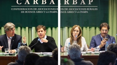 Vidal y Kicillof prometieron bajar los impuestos al campo si ganan la elección