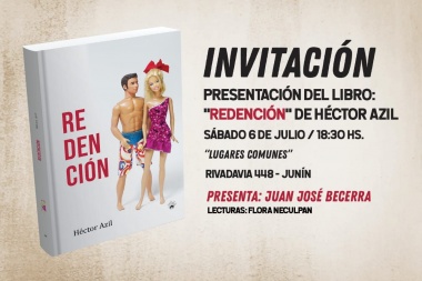 Héctor Azil presenta "Redención", su primera novela