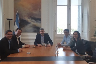 Peña recibió a Barroso por el avance de obras en 9 de Julio