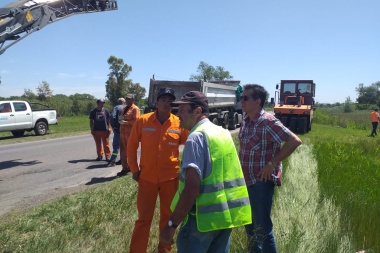 Comenzó la obra de reparación de la ruta nacional 33 en el tramo de América