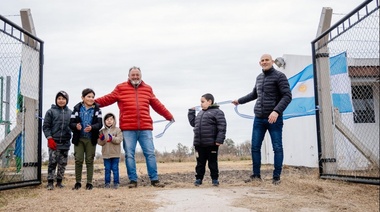 Se concretó una obra histórica para una localidad de Alberti