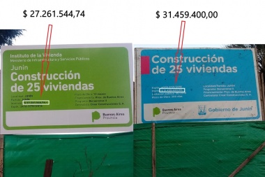 Dos carteles, una obra, diferencia de precio y cruces entre oficialismo y FR
