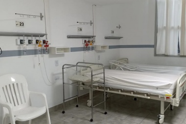 Lago recorrió obras de refacción general en el hospital de Alberti