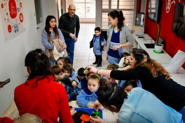 Lago compartió el taller de ciencia y ambiente con los peques del Jardín de Infantes 904