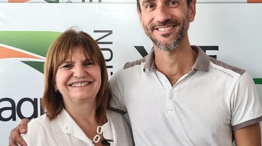 Petrecca también se mostró con Bullrich en Expoagro