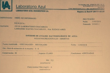 Confirman la presencia de materia fecal en la laguna de Chacabuco