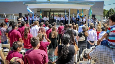Sánchez Zinny y Petrecca inauguraron la obra del edificio de la Escuela Técnica 2