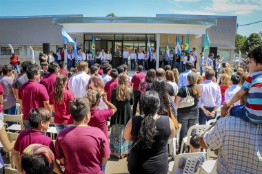 Sánchez Zinny y Petrecca inauguraron la obra del edificio de la Escuela Técnica 2