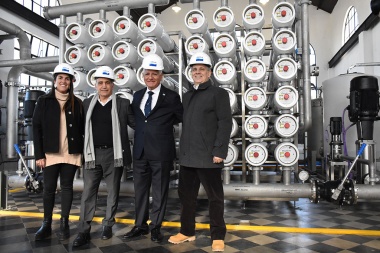 Se llevó a cabo la inauguración de la planta de ósmosis inversa en el predio de ABSA local