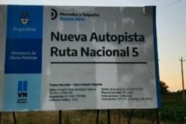 Impacto en la cuarta: suspenden obras de la Autovía en Ruta 5