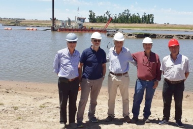 El Consejo del Salado recorrió las obras de dragado