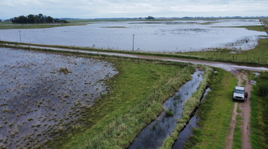 Las lluvias complican a miles de hectáreas de campos bonaerenses