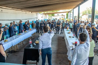 Petrecca brindó con los municipales juninenses y destacó el trabajo y compromiso