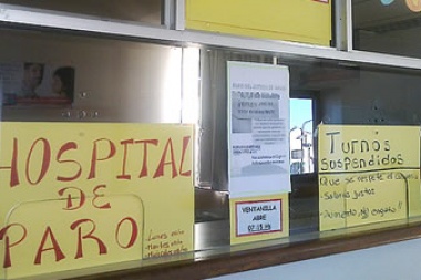 Los profesionales de la salud harán su primer paro en la gestión de Kicillof