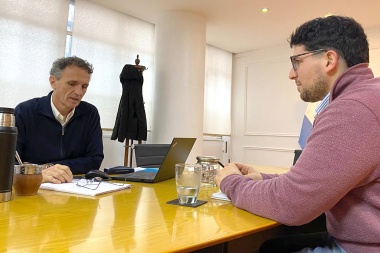 Mittelbach gestiona por obras pendientes en Ameghino