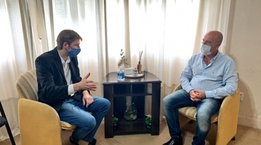 Treverso estuvo con Ferraris en Leandro N. Alem y destacó el avance del programa de vacunación
