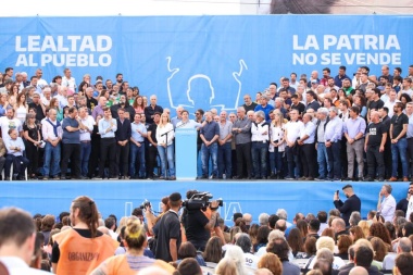 Intendentes UxP de la cuarta presentes con Kicillof