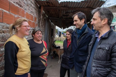 Petrecca se mostró con D´andrea: recorrida barrial y discurso de campaña