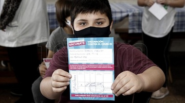 Más de medio millón de menores de 12 años ya fueron vacunados en la provincia