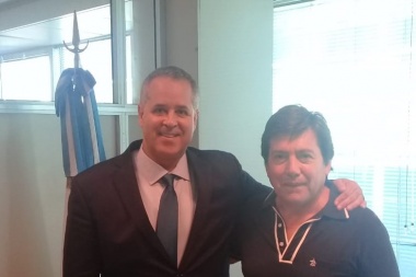 Alejandro "Topo" Rodríguez recibió a Franco en el Congreso