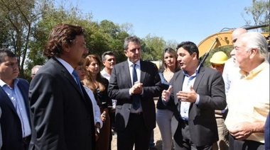 Marinucci recorrió obras en Junín y optó por "Massa presidente"