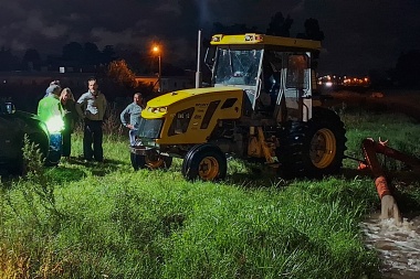 Trabajos de emergencia y comité de crisis por el temporal en Junín