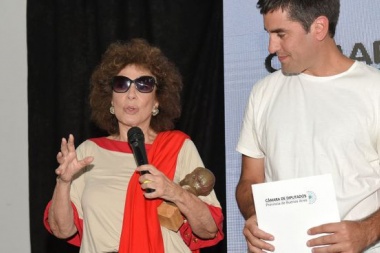 La actriz Graciela Borges fue premiada por la Cámara de Diputados