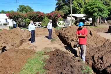 Comenzó en Bragado una obra esperada para dotar de cloacas a la localidad de O´brien