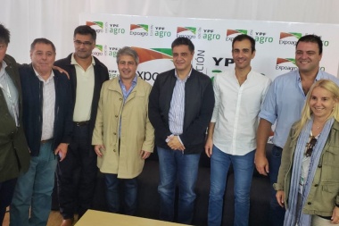 En medio del paro del campo, Petrecca recorrió Expoagro junto a Jorge Macri