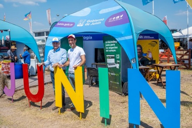 Petrecca acompañó a Jorge Macri en su recorrida por Expoagro