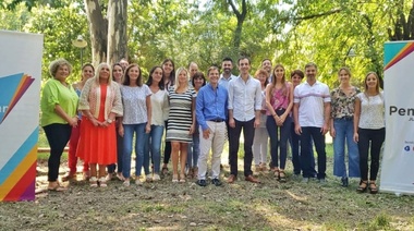 Petrecca recibió al nuevo presidente de la Fundación Pensar, Franco Moccia