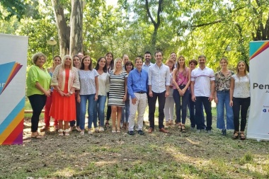 Petrecca recibió al nuevo presidente de la Fundación Pensar, Franco Moccia