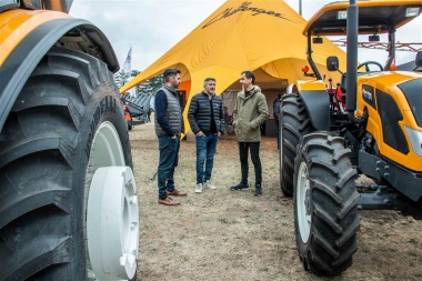 Petrecca volvió a mostrarse cerca del campo en el marco de la Expo Junín