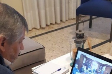 Britos participó de una video conferencia con Kicillof y más de 80 intendentes