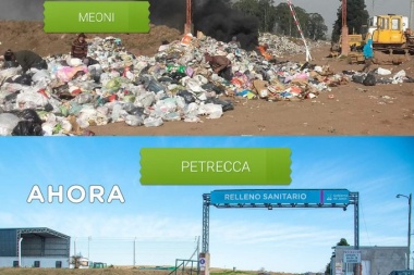 El oficialismo apuesta al "antes y después": relleno sanitario, Meoni vs Petrecca