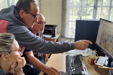 Gentile analizó la situación hídrica de 9 de Julio con la provincia