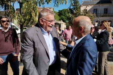 Daniel Salvador participó de los actos en Bragado en homenaje a Raúl Alfonsín
