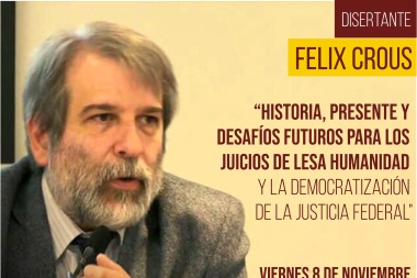 El fiscal Felix Crous disertará en Unnoba