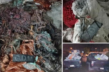 Secuestraron más de 700 kilos de cobre que serían de cables robados