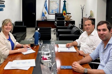 Recoulat se reunió con Cristina Alvarez Rodríguez