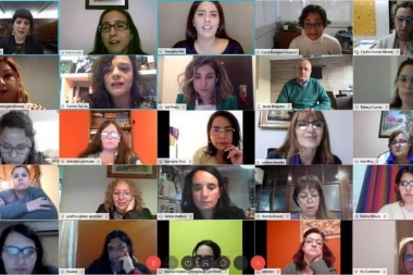 Leiva y Laguzzi participaron de un encuentro virtual con Ministras y legisladoras