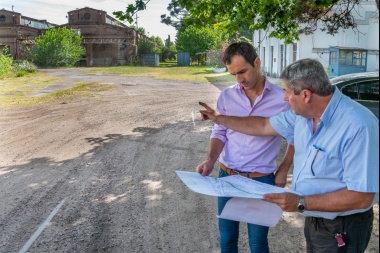 Petrecca recorrió las hectáreas cedidas al Municipio