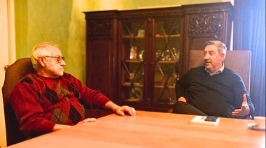 Garbe ya estrenó traje de precandidato a intendente y se reunió con Tamarit