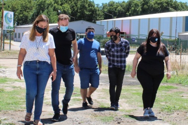 Otermín y Tignanelli pisaron la cuarta y recorrieron el Parque Industrial de Junín
