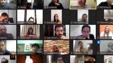 La dirigencia de Cambiemos de la cuarta mantuvo una videoconferencia con Ritondo