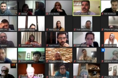 La dirigencia de Cambiemos de la cuarta mantuvo una videoconferencia con Ritondo